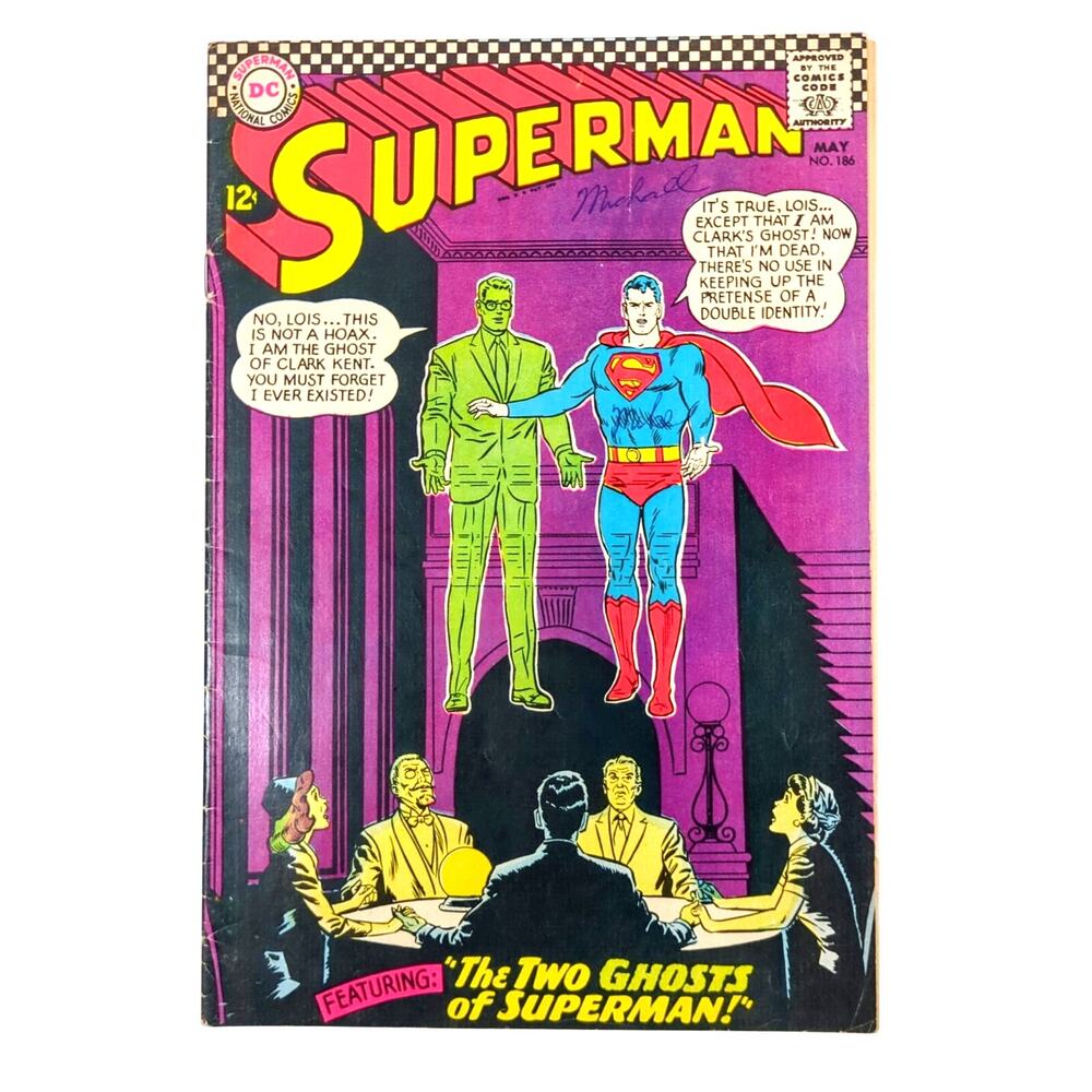Superman #186 (1966) DC Comics Vol 1 VG Silver Age Classic Superhero Issue